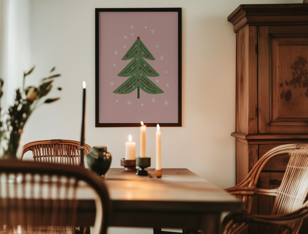 Whimsical Pink Christmas Tree
