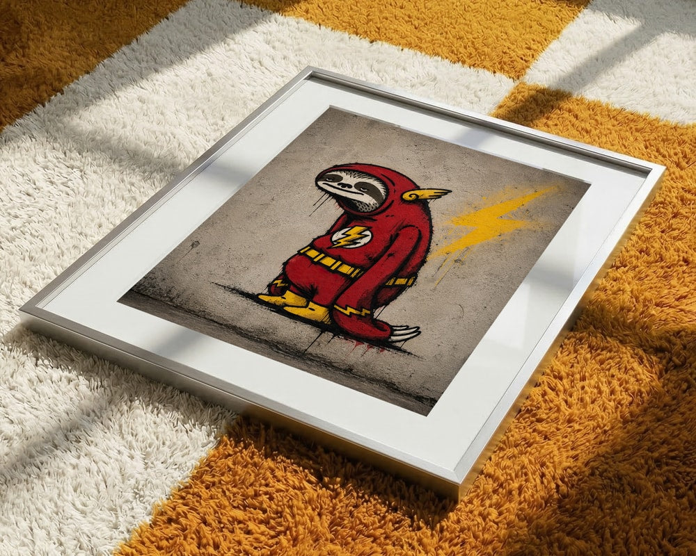Tired Flash Sloth Graffiti