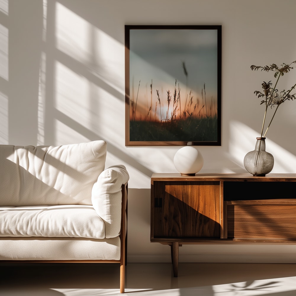 Golden Hour Field Grass