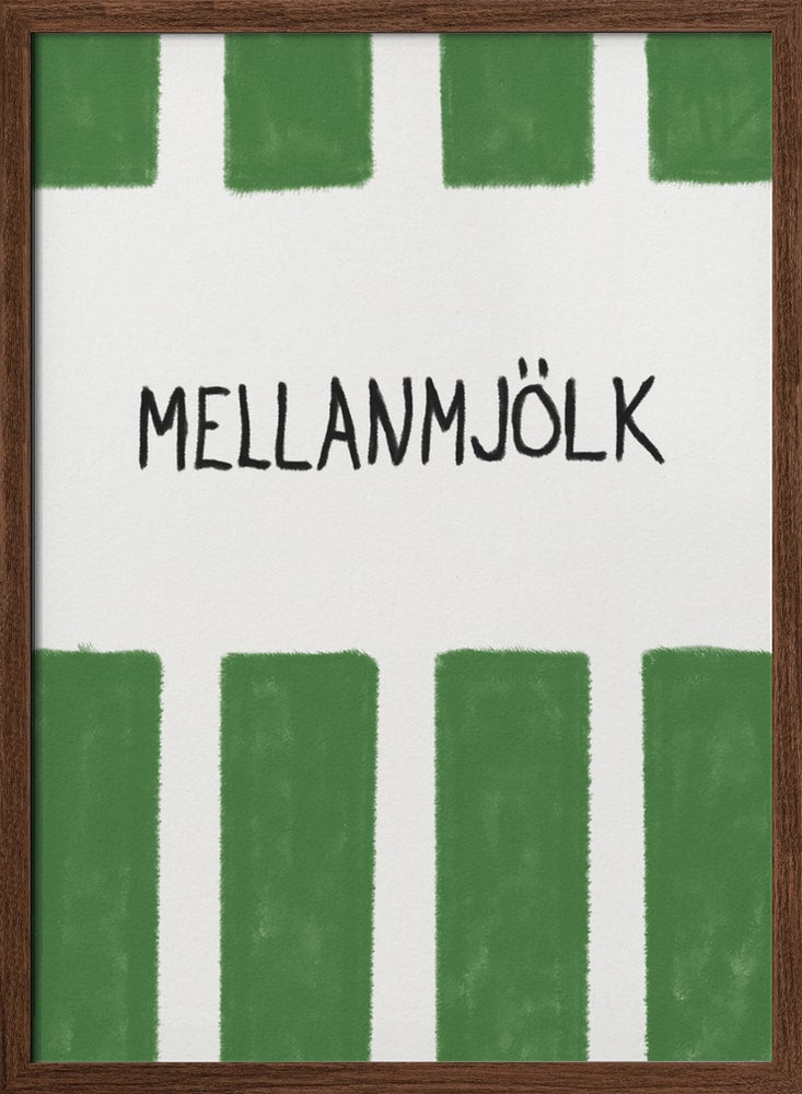 Swedish Milk Green Stripes
