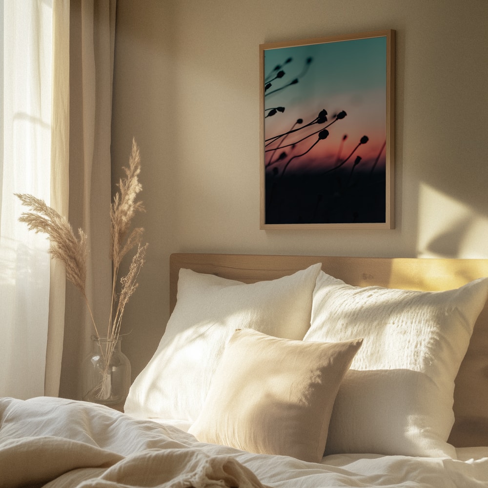 Sunset Plant Silhouettes