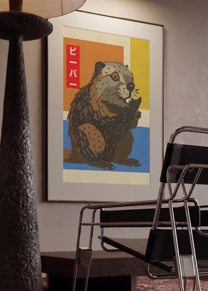Retro Japanese Beaver