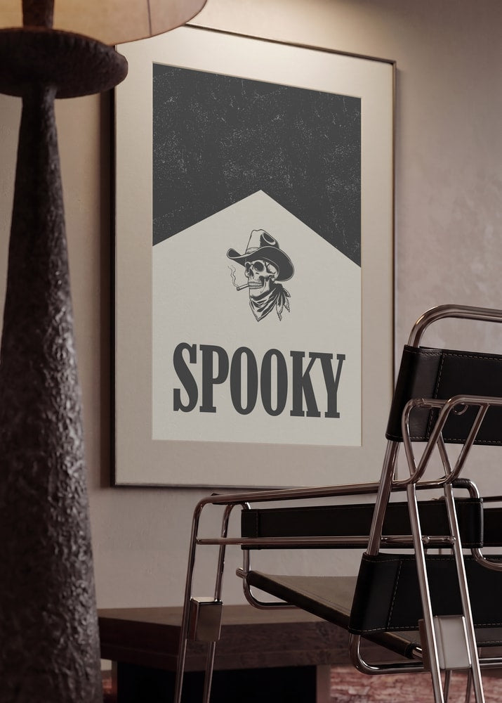 Spooky Cowboy Skull