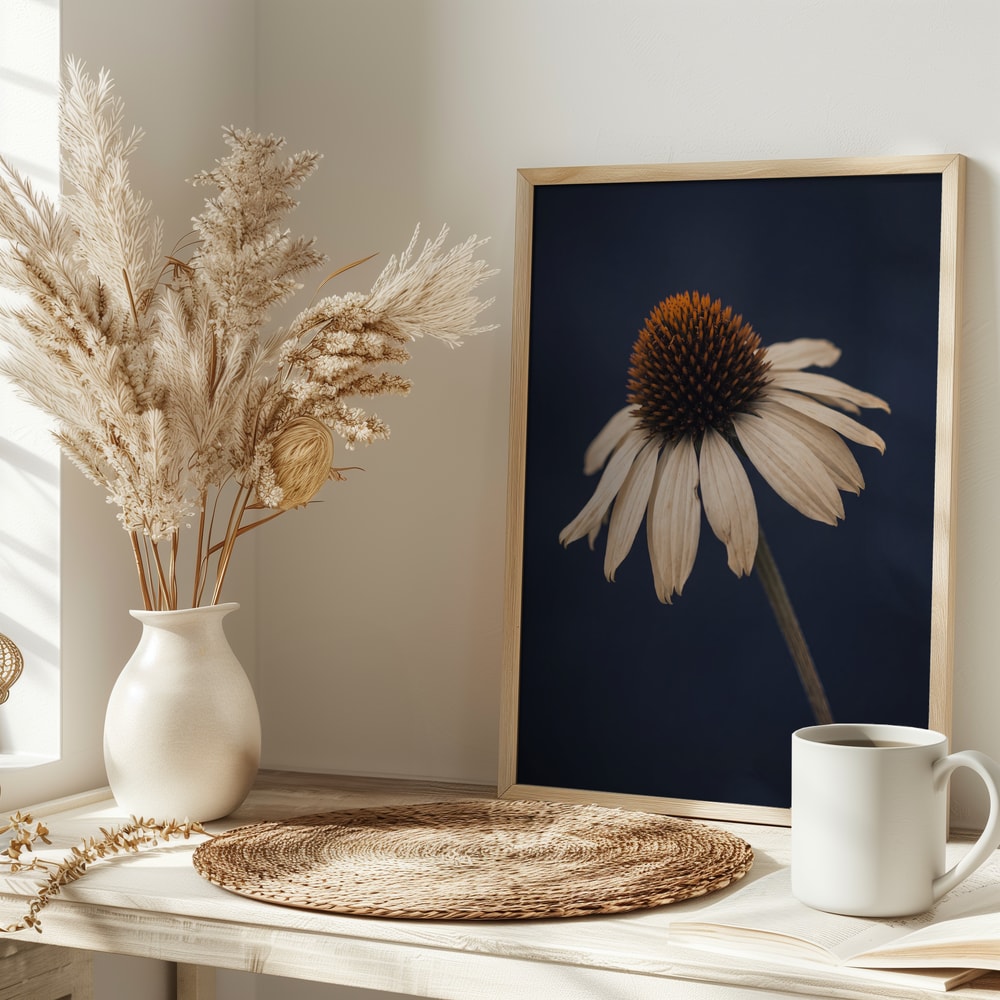 Elegant White Coneflower