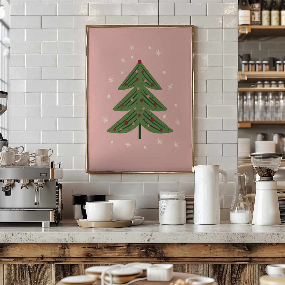 Whimsical Pink Christmas Tree