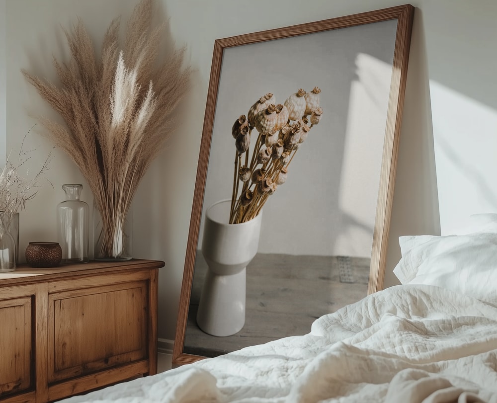 Natural Poppy Pods Vase
