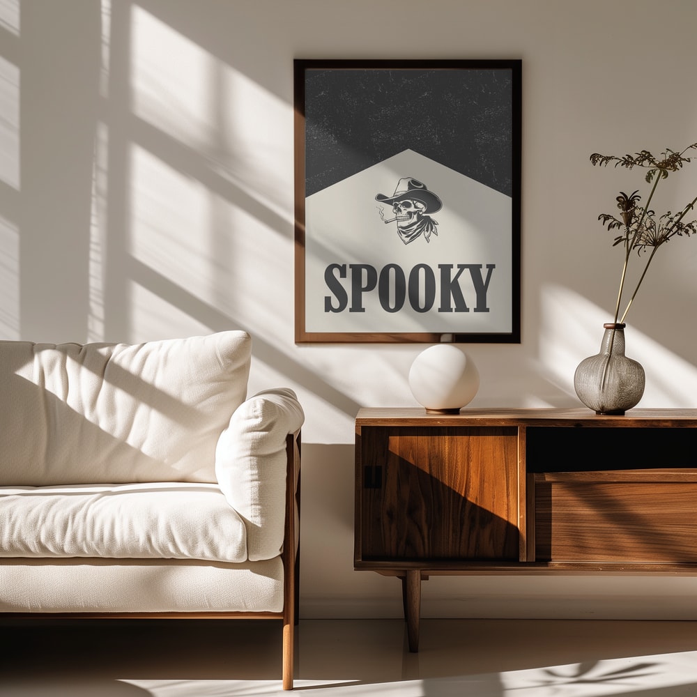 Spooky Cowboy Skull