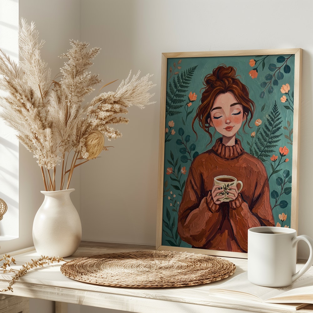 Cozy Woman Autumn Comfort