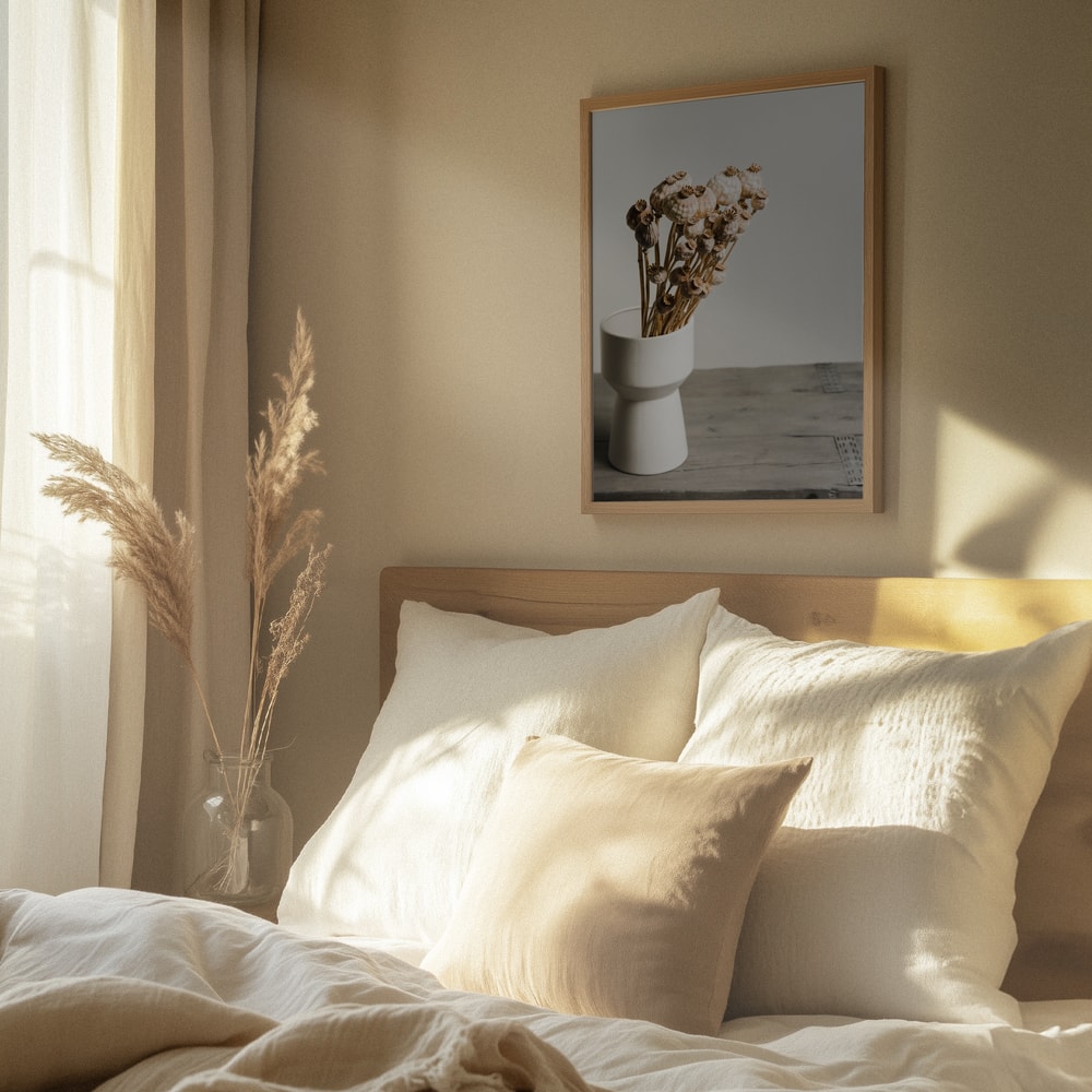 Natural Poppy Pods Vase