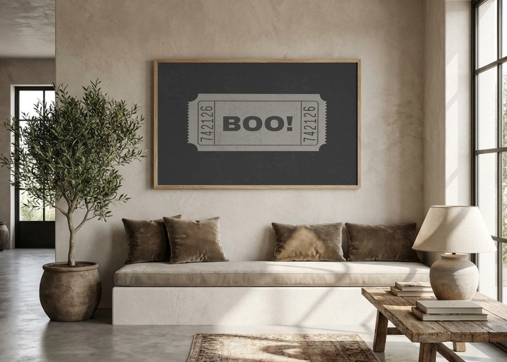 Boo Halloween Ticket