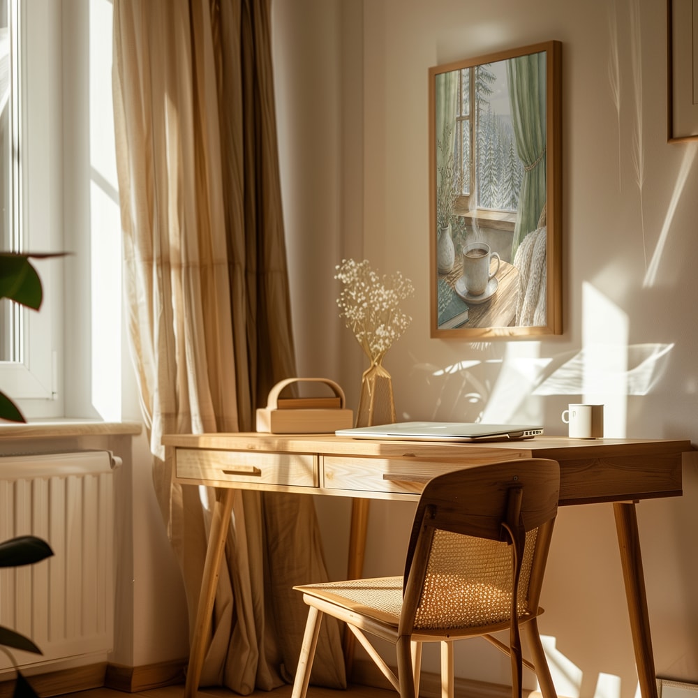 Cozy Winter Window View