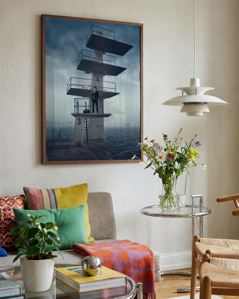 Masked Man Diving Tower