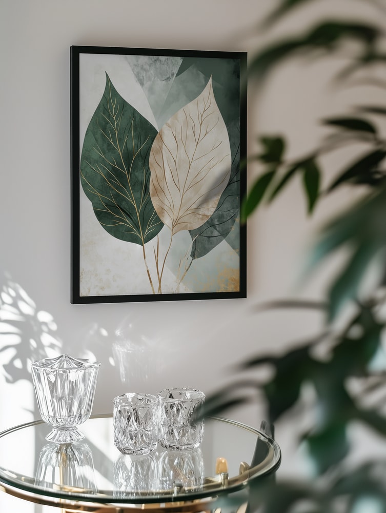 Golden Botanical Leaves