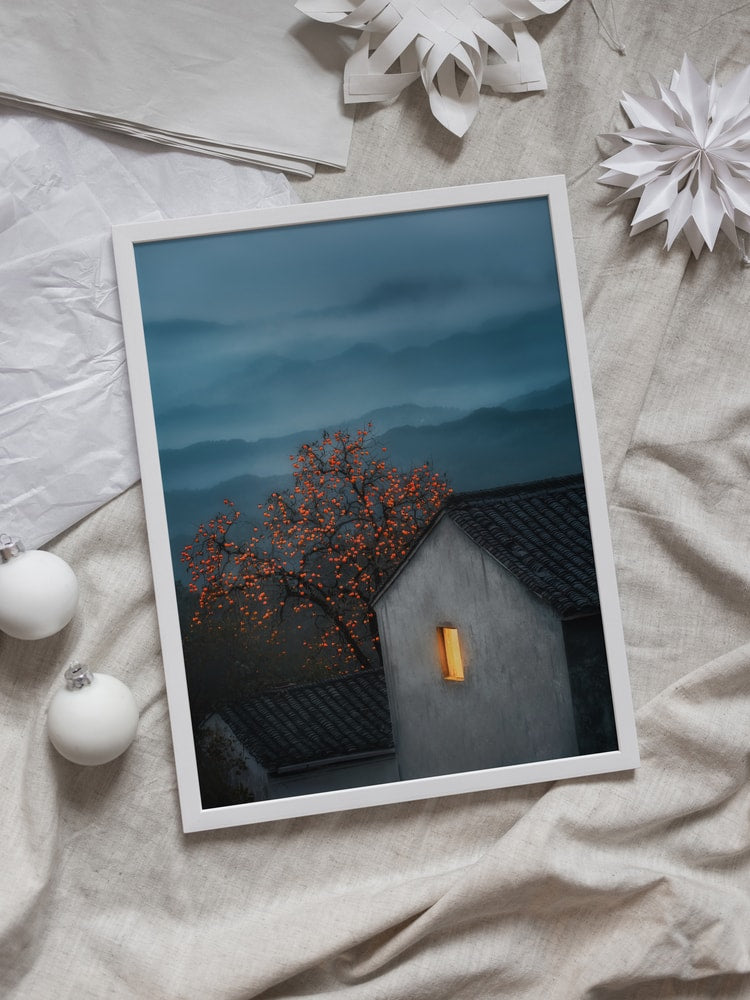 Misty Mountain Persimmon Glow
