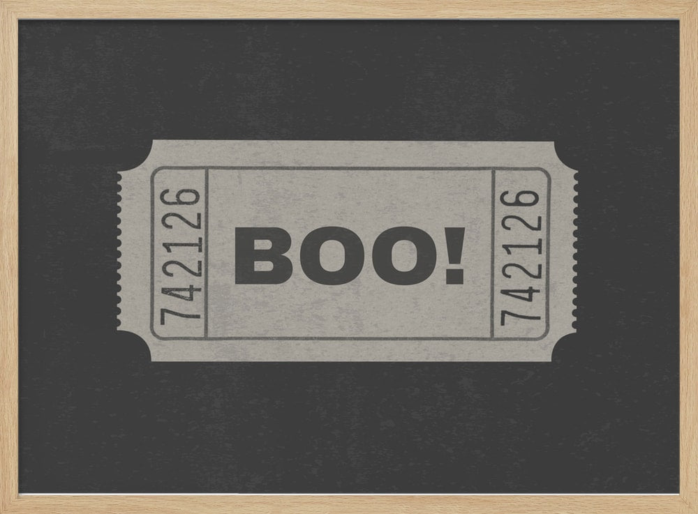 Boo Halloween Ticket