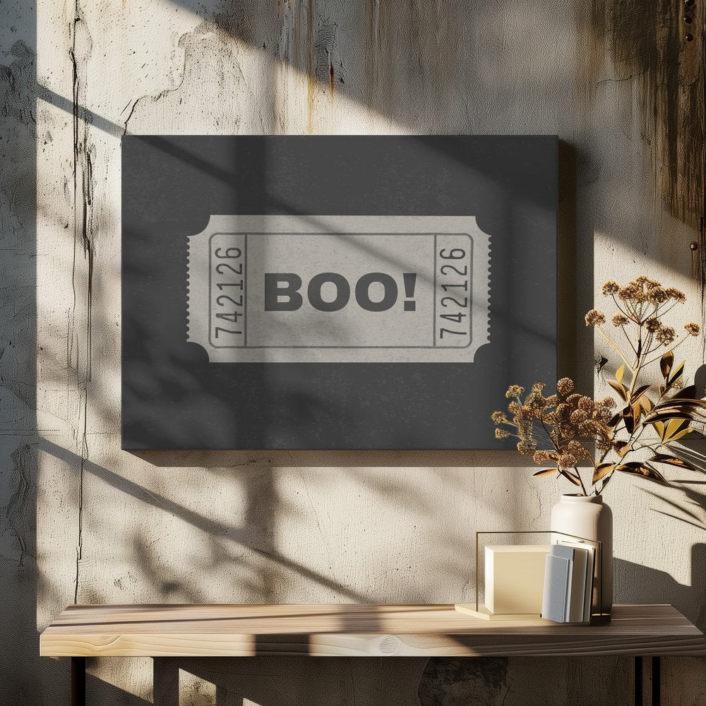 Boo Halloween Ticket