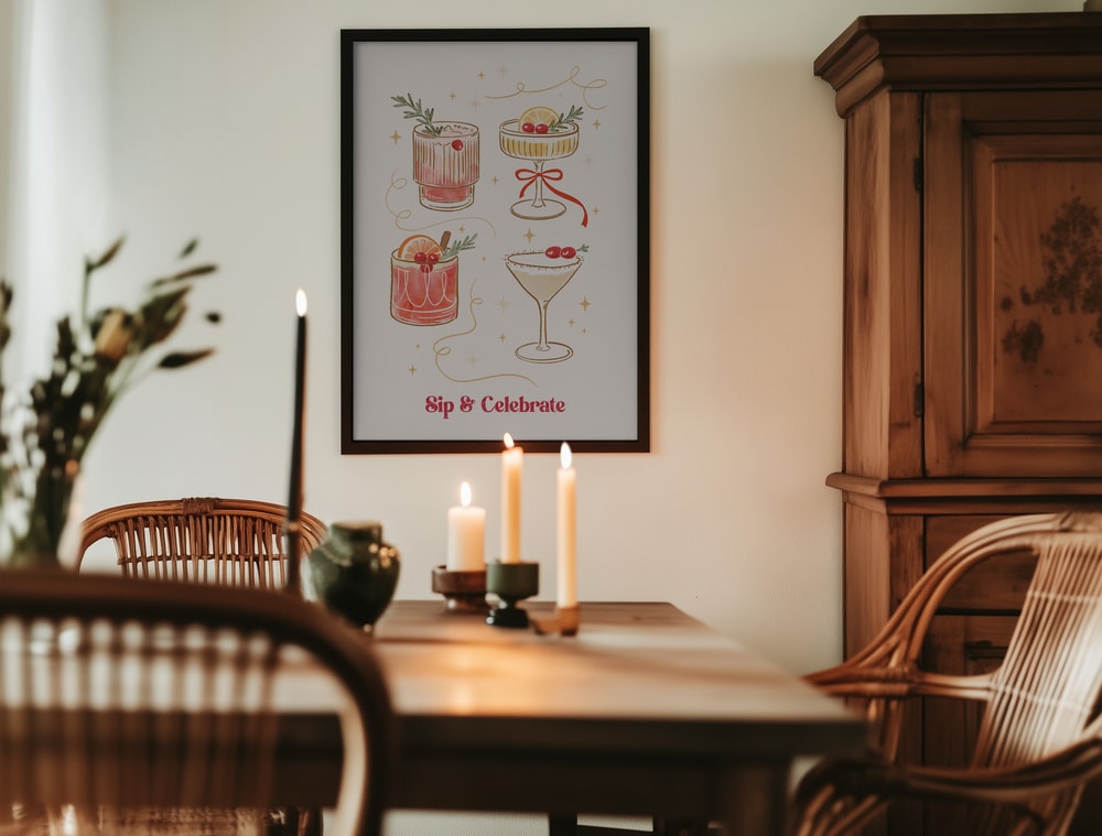 Festive Holiday Christmas Cocktails