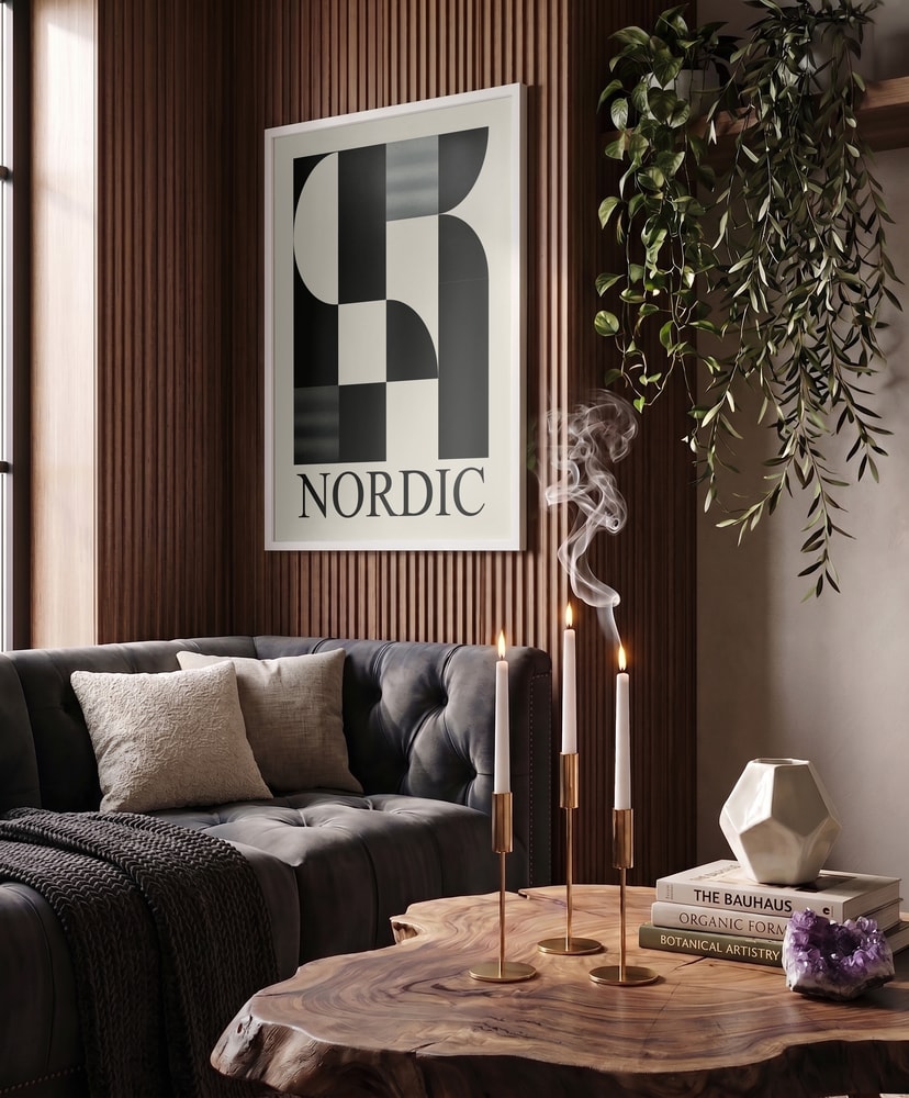 Nordic Geometric Abstract