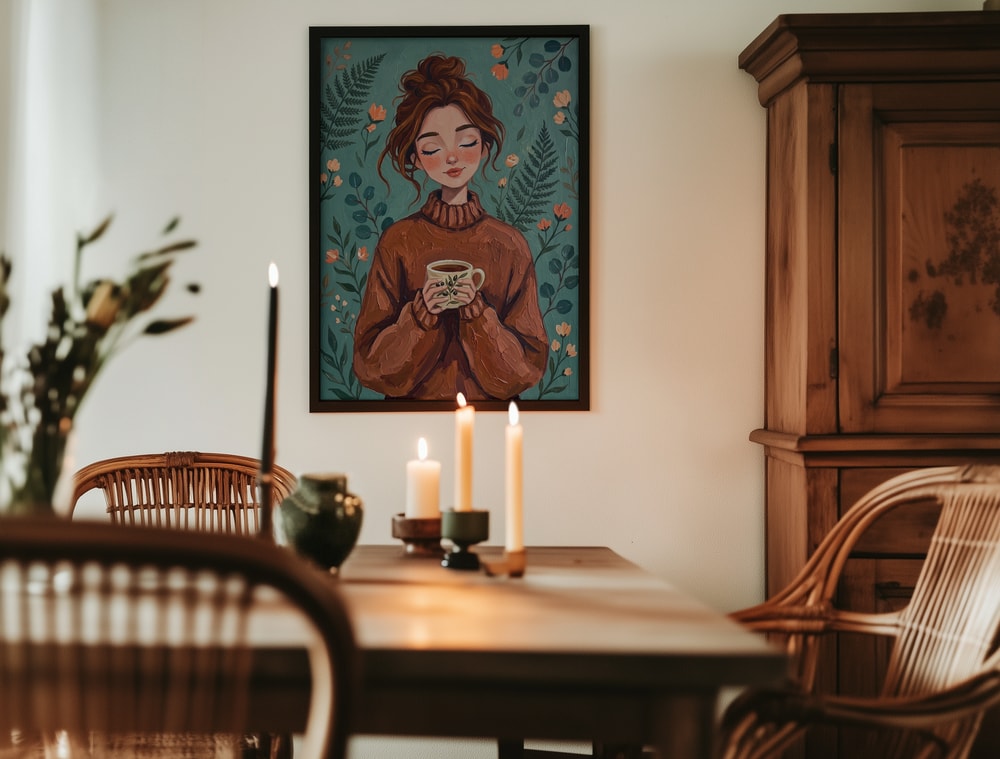 Cozy Woman Autumn Comfort