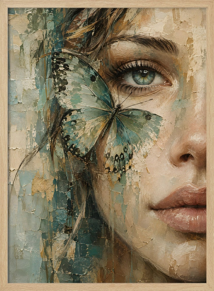 Blue Butterfly Portrait