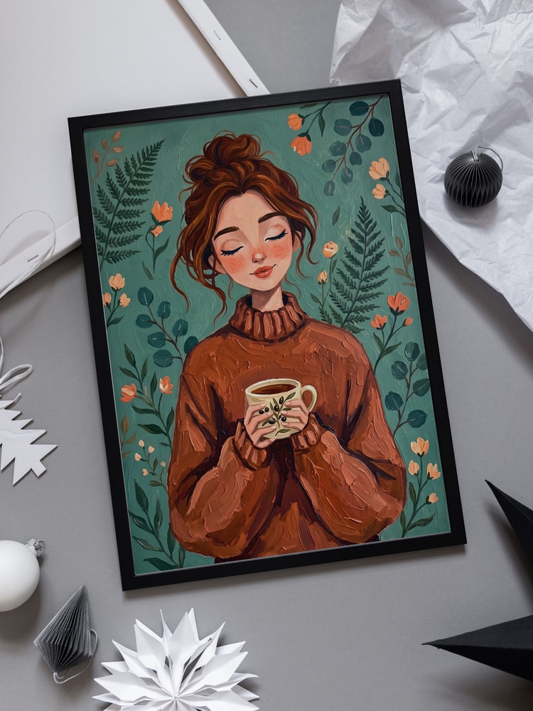 Cozy Woman Autumn Comfort