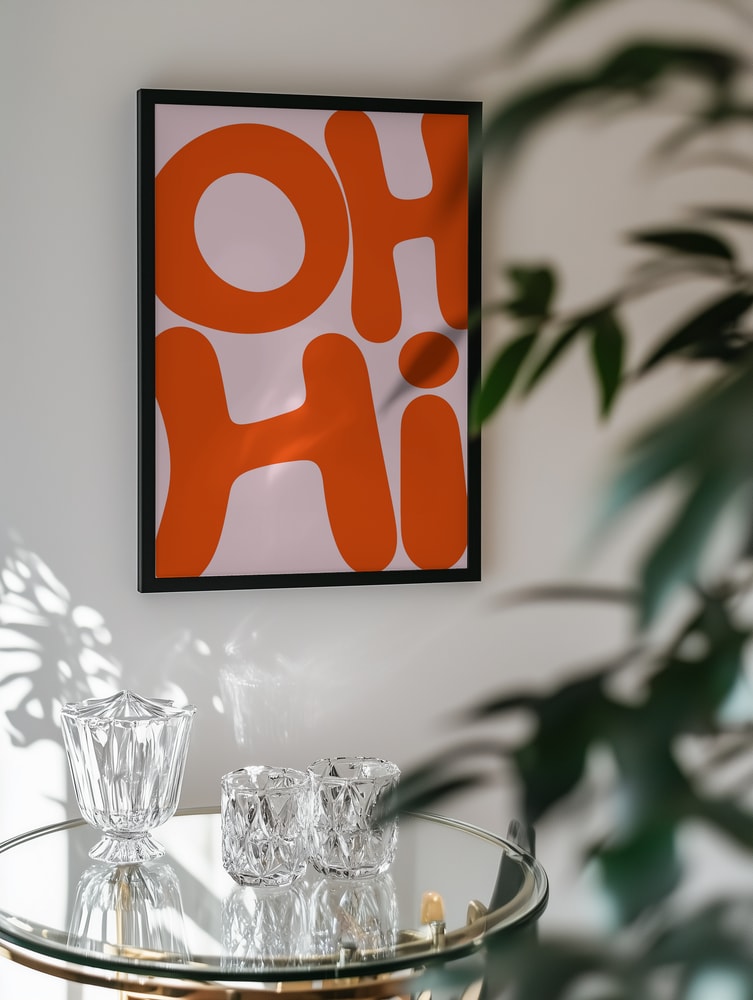 Oh Hi Orange Text