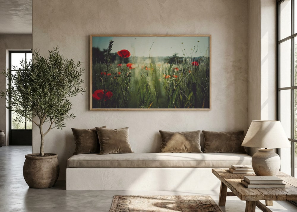 Dewy Poppy Meadow