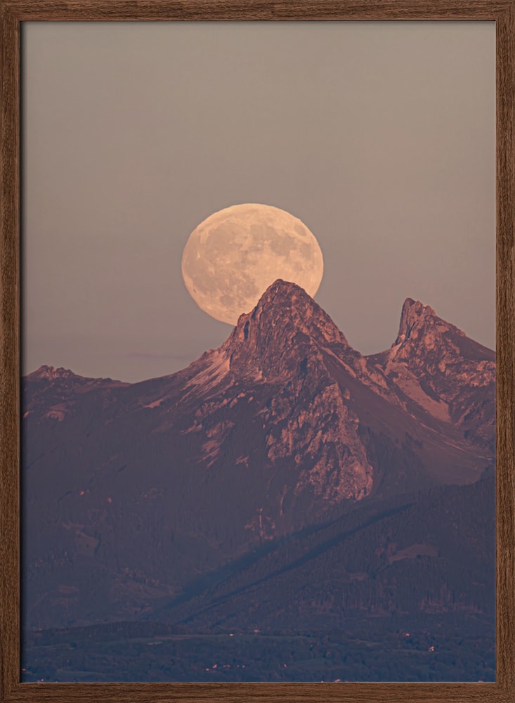 Majestic Moonlit Mountains