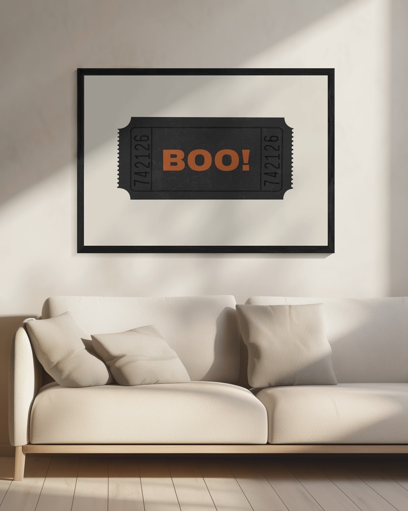 Halloween Boo Ticket