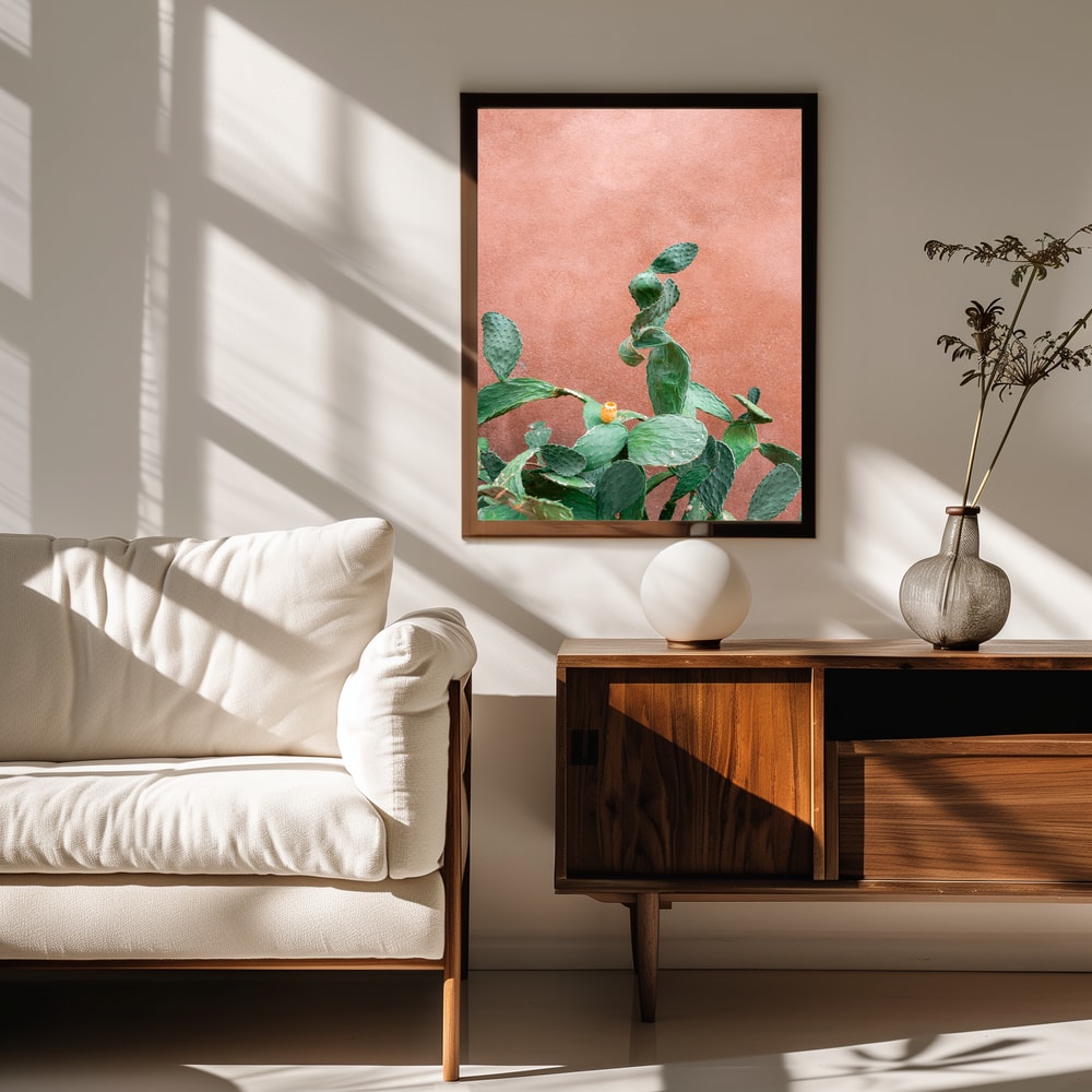 Prickly Pear Terracotta Wall