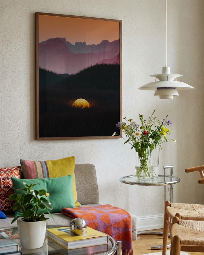 Golden Orb Landscape