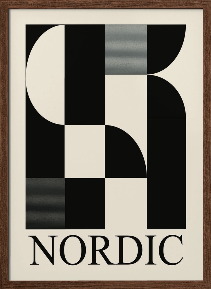 Nordic Geometric Abstract