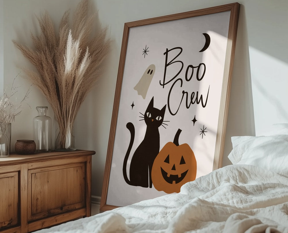 Boo Crew Halloween Cat