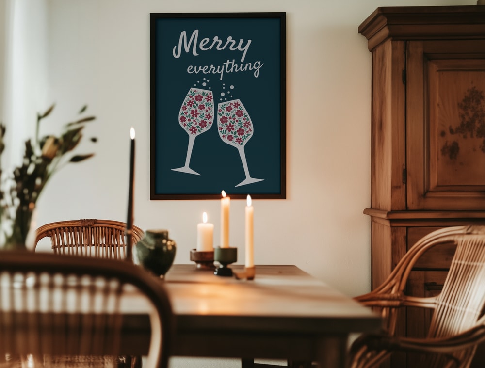 Merry Everything Floral Toast