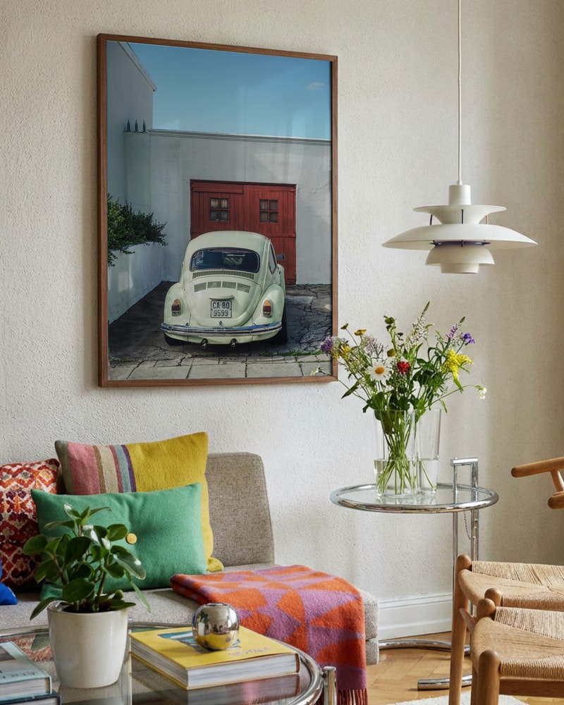 Vintage Beetle Red Door
