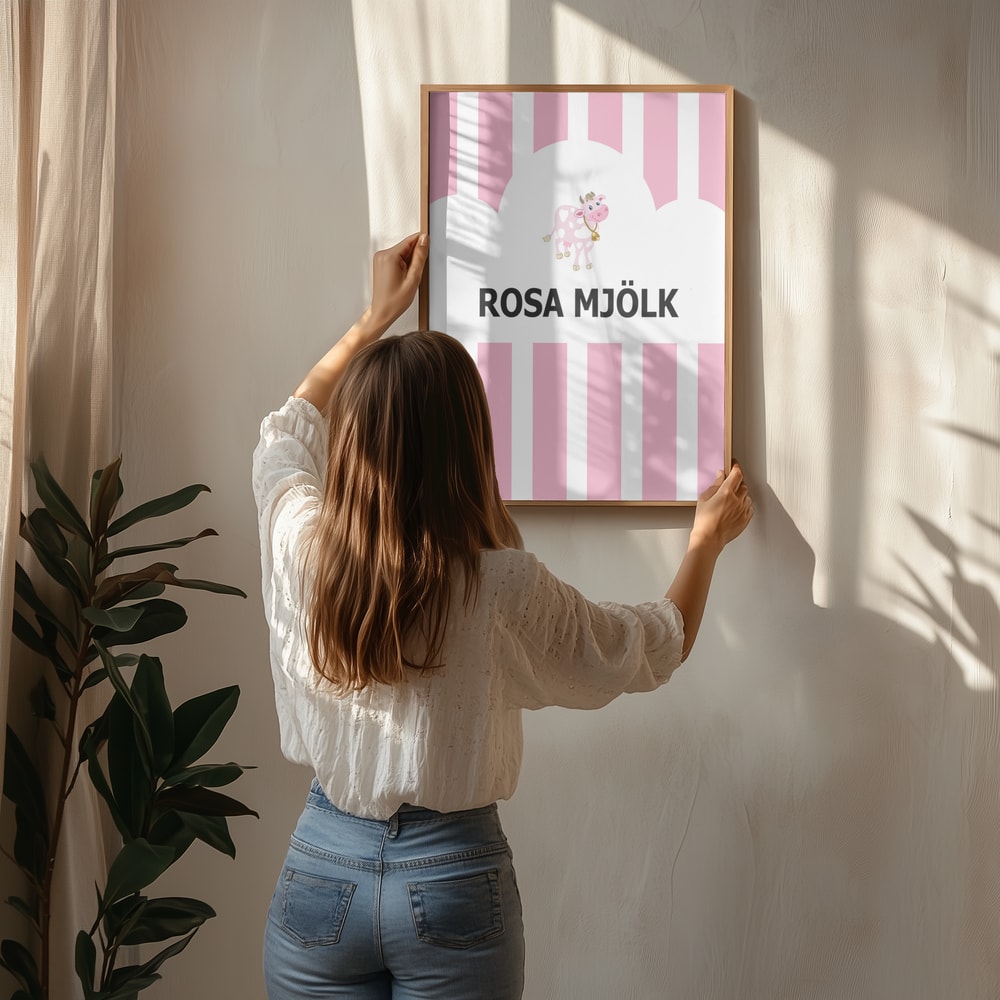 Sweet Pink Cow Stripes