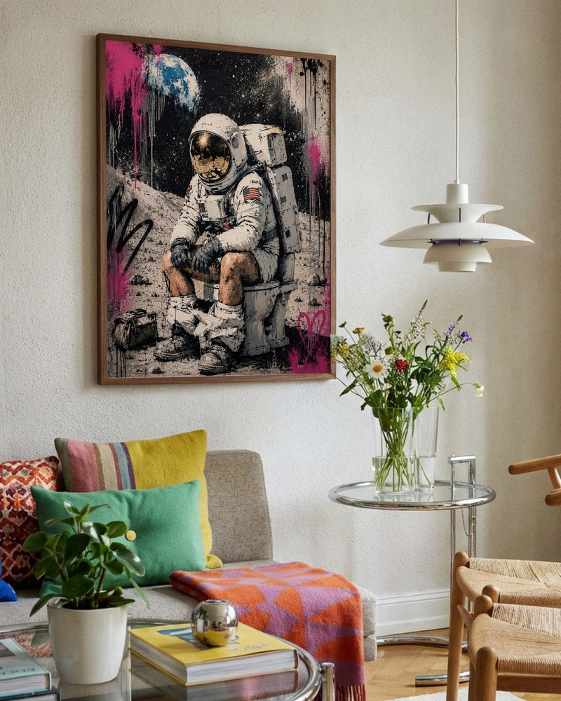 Astronaut on Toilet