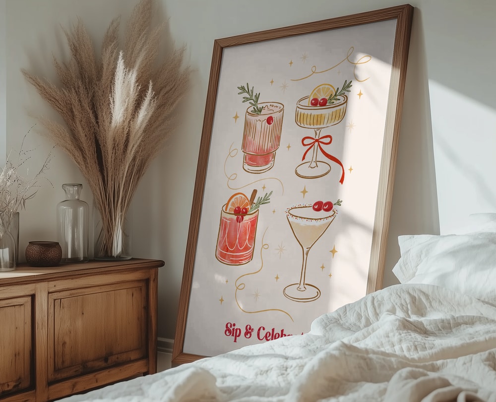 Festive Holiday Christmas Cocktails