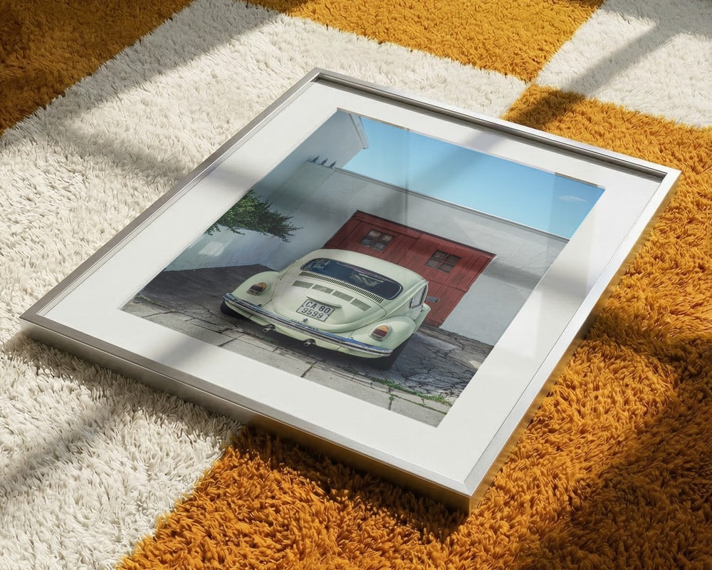 Vintage Beetle Red Door
