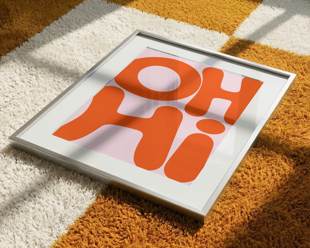 Oh Hi Orange Text