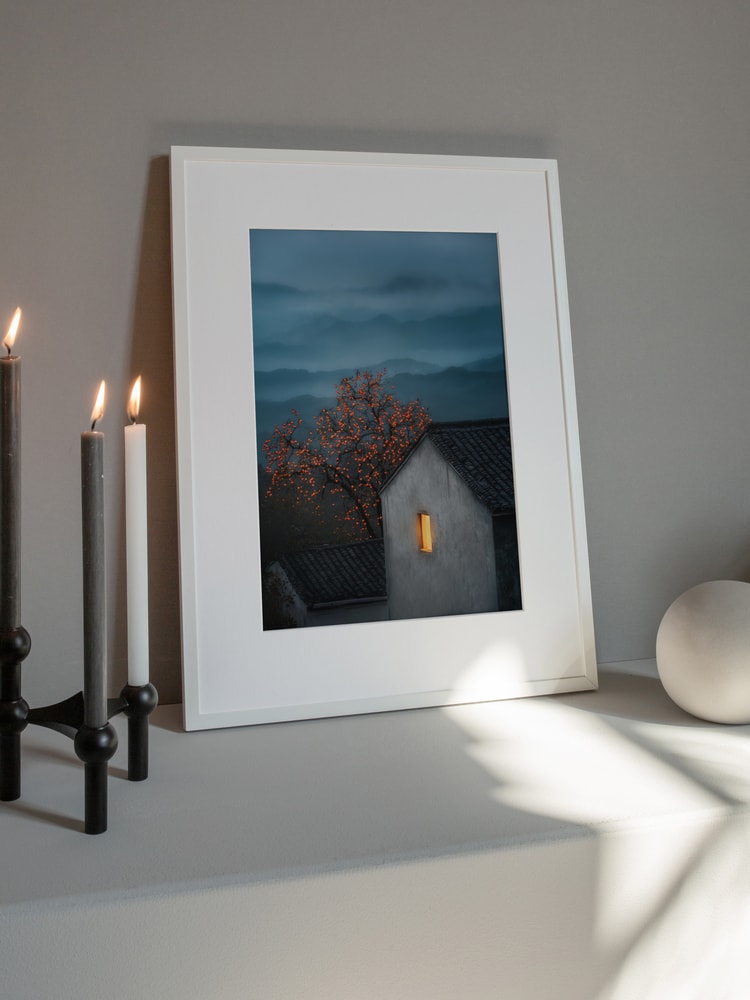 Misty Mountain Persimmon Glow
