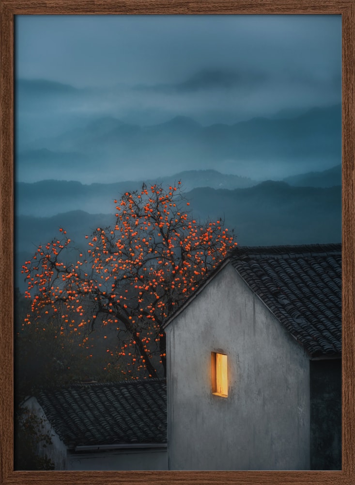 Misty Mountain Persimmon Glow