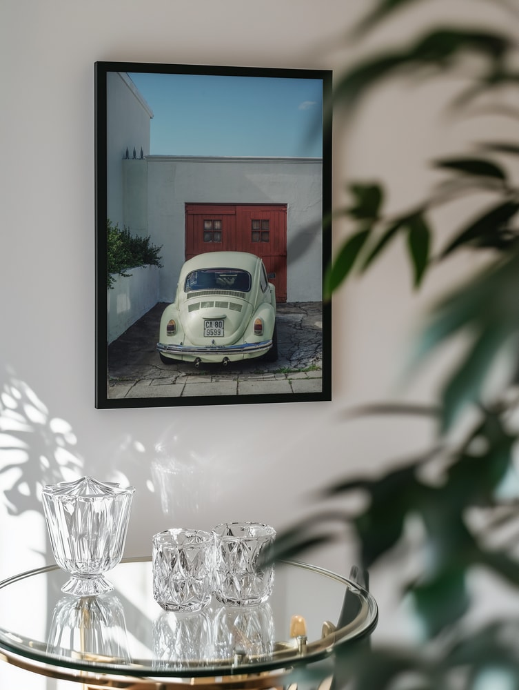 Vintage Beetle Red Door