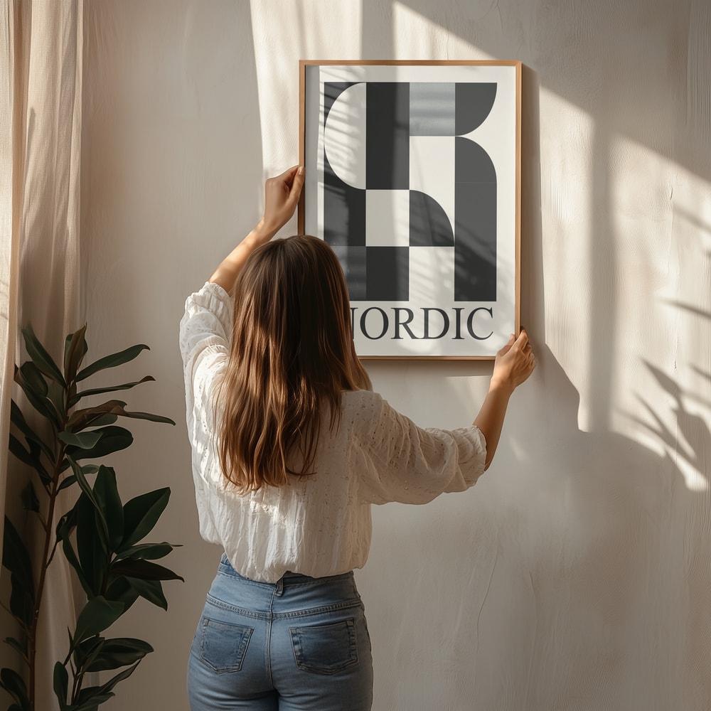 Nordic Geometric Abstract