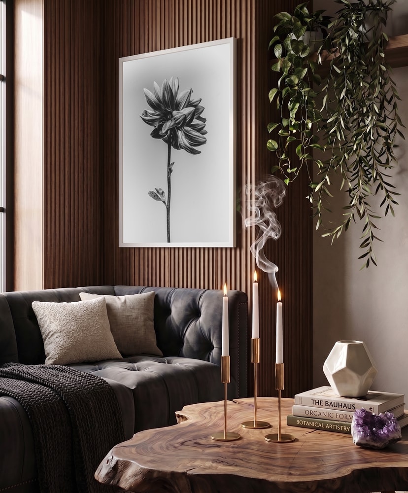 Elegant Monochrome Flower