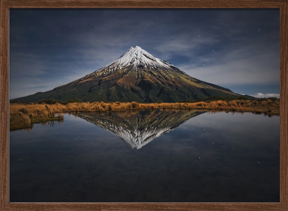 Starry Mountain Reflection