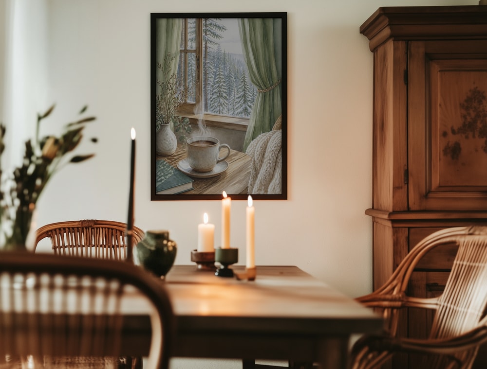 Cozy Winter Window View