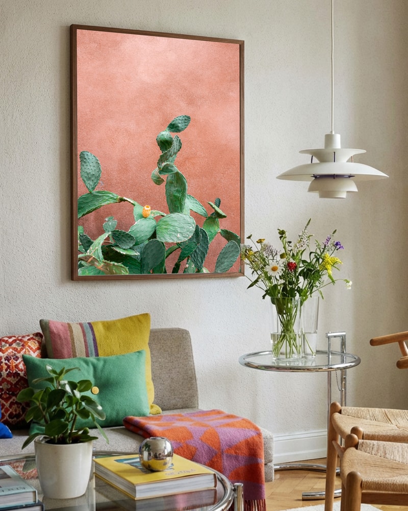 Prickly Pear Terracotta Wall