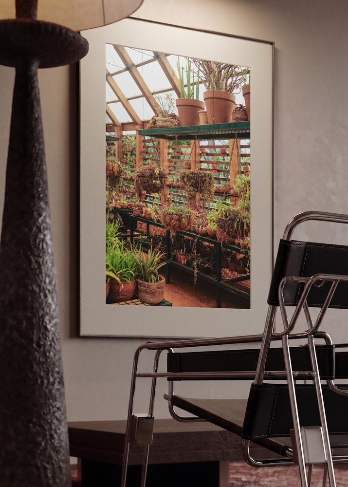 Lush Greenhouse Garden