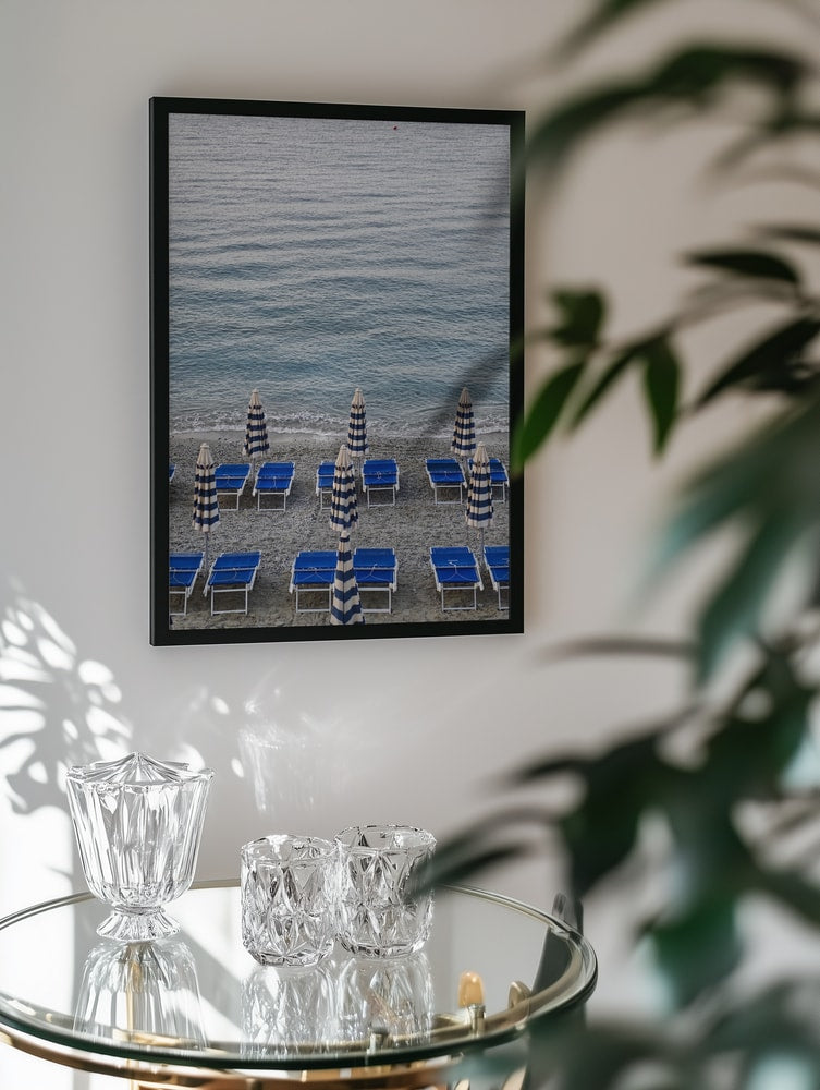 Blue Beach Umbrellas